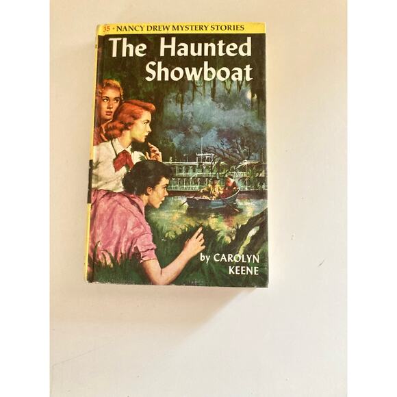 VTG 1957 Nancy Drew The Haunted Showboat By Carolyn Keene 35 Hardcover - Picture 1 of 4